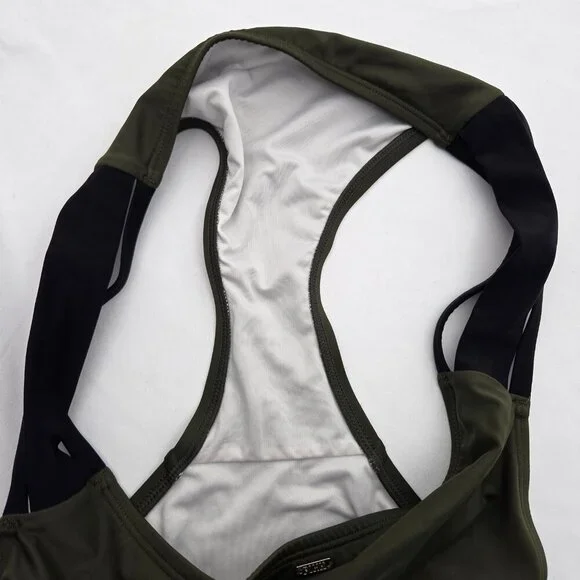 PINK Victoria's Secret: The Luxe Retreat Bikini Bottom, Army Green & Black - L - Picture 5 of 5